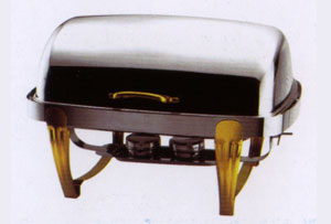 全翻蓋鍍金單格自助餐爐